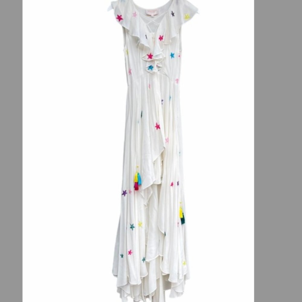 ROCOCO SAND RUFFLE STAR STELLAR DRESS Small